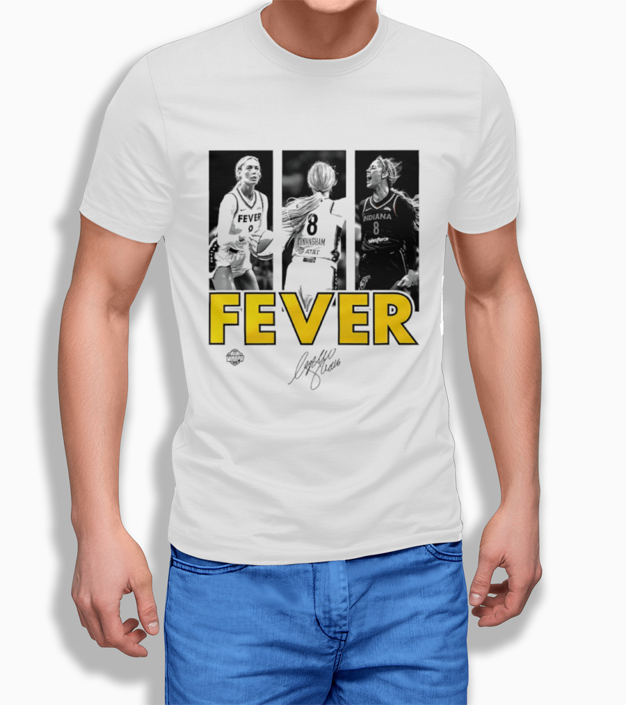 Sophie Cunningham Indiana Fever 8 Signature WNBA Player Collage T-Shirt