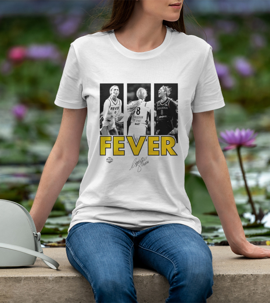 Sophie Cunningham Indiana Fever 8 Signature WNBA Player Collage T-Shirt