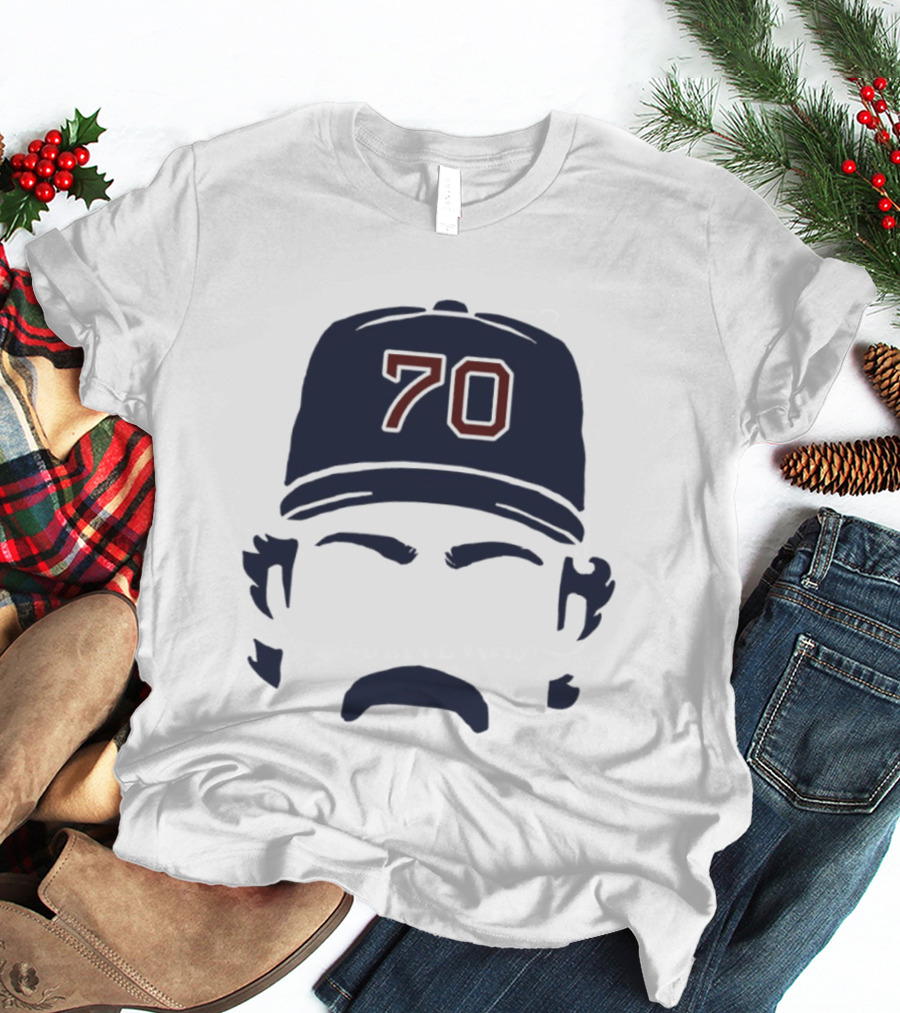 Tolle Time Stache Payton Tolle 70 Boston Red Sox Cap Moustache T-Shirt