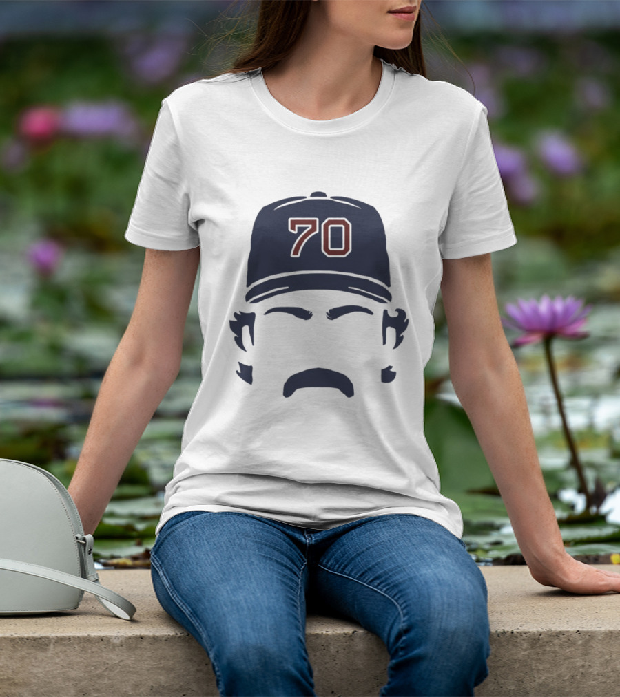 Tolle Time Stache Payton Tolle 70 Boston Red Sox Cap Moustache T-Shirt