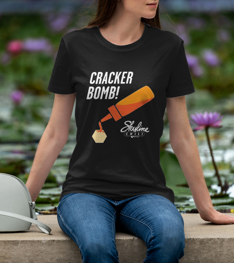 Cracker Bomb Skyline Chili Hot Sauce Fun T-Shirt