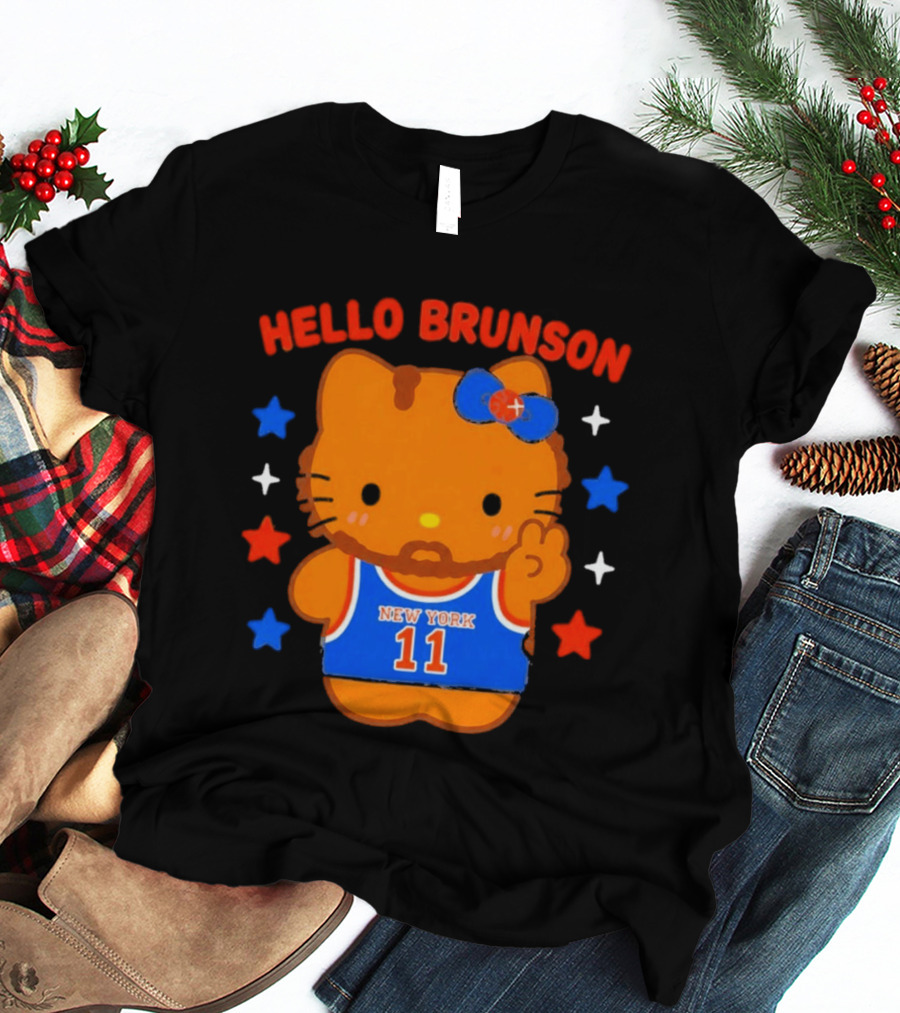Hello Kitty Jalen Brunson New York 11 Collaboration T-Shirt