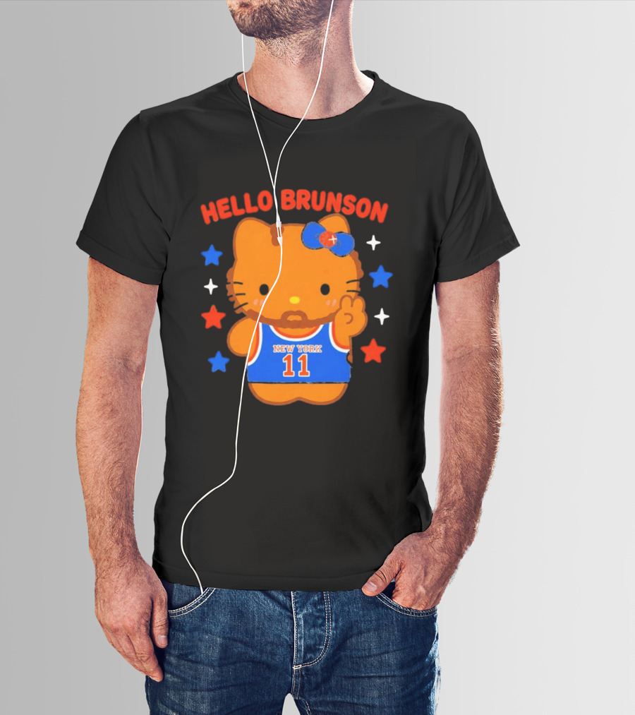 Hello Kitty Jalen Brunson New York 11 Collaboration T-Shirt