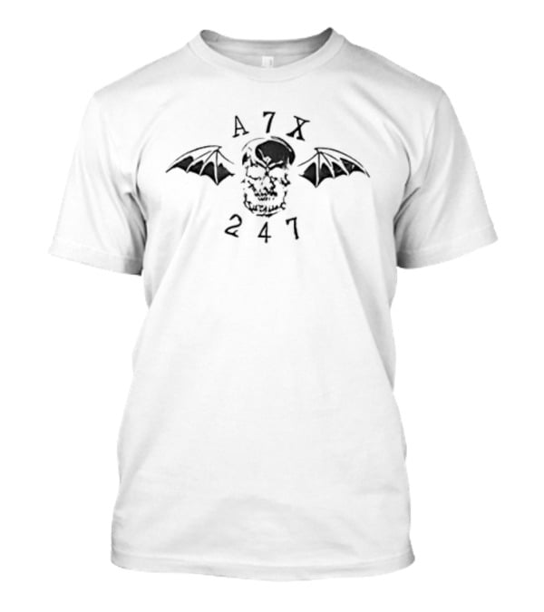 Avenged Sevenfold A7X Skull With Bat Wings 247 T-Shirt