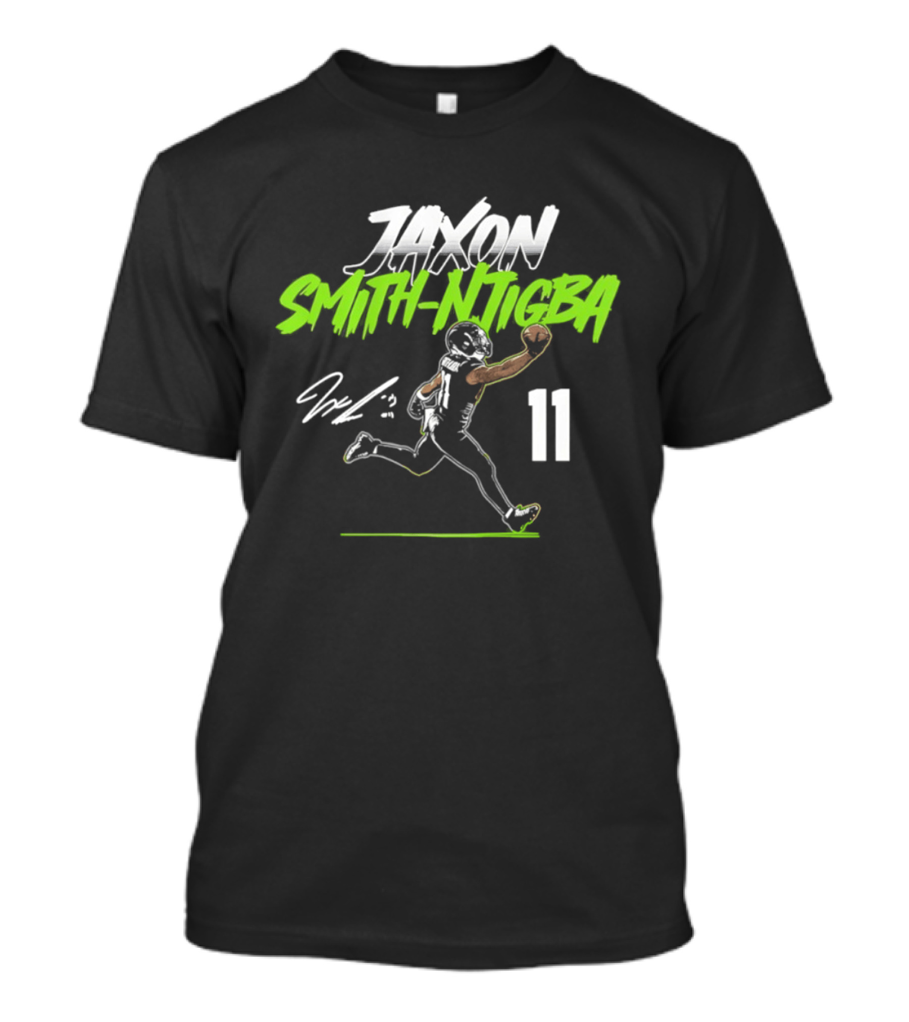 Jaxon Smith Njigba 11 Seahawks Player Pose 2026 T-Shirt