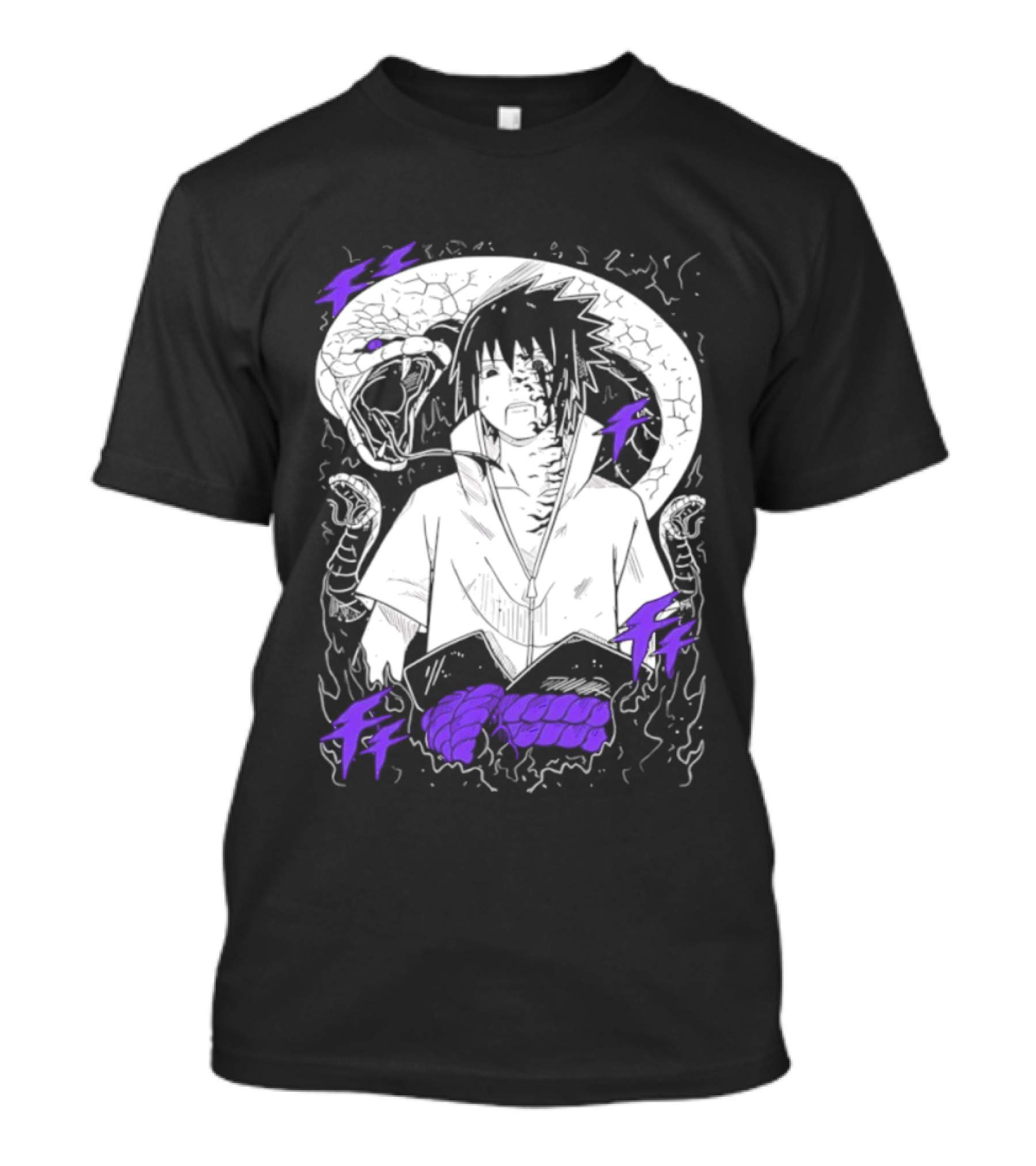 Sasuke Uchiha Orochimaru Snake Naruto Susanoo Mangekyo Sharingan T-Shirt