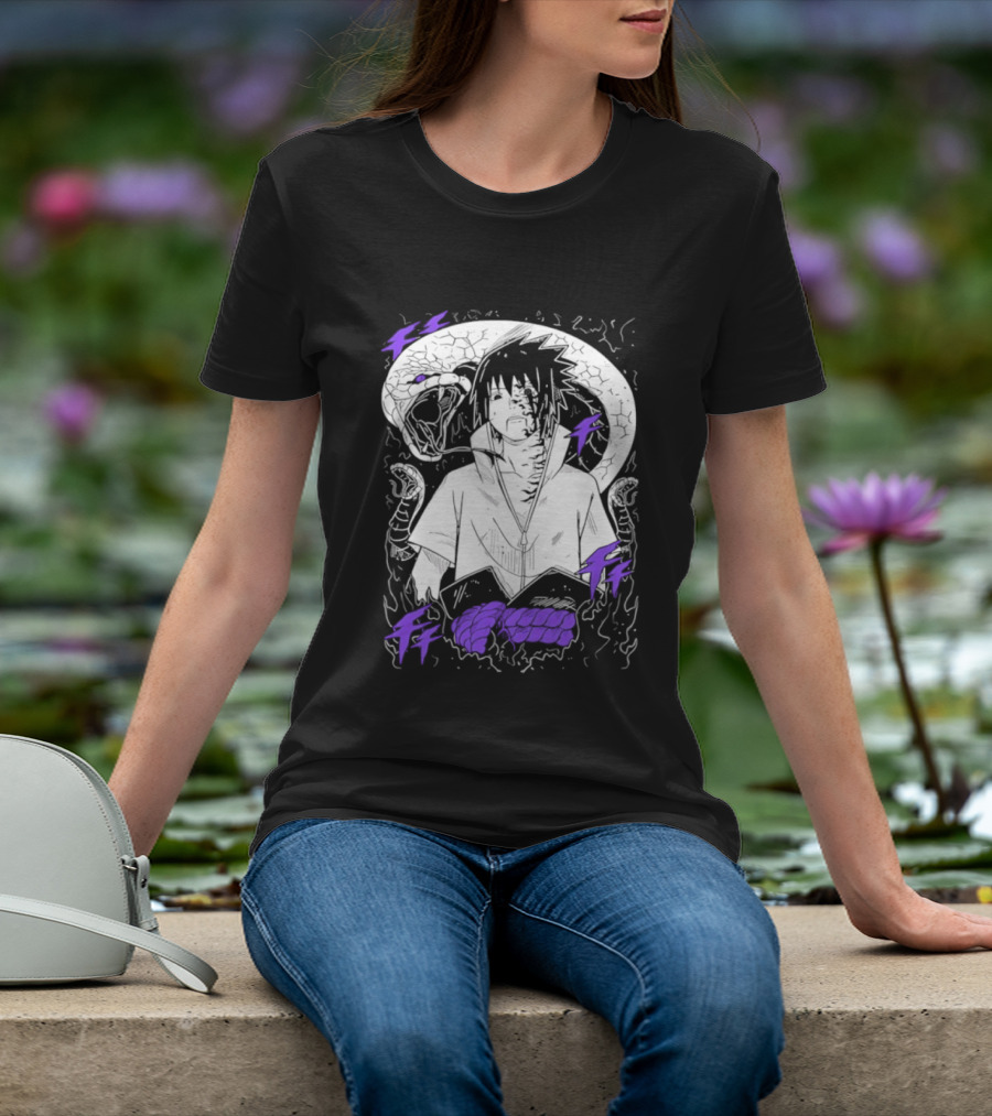 Sasuke Uchiha Orochimaru Snake Naruto Susanoo Mangekyo Sharingan T-Shirt