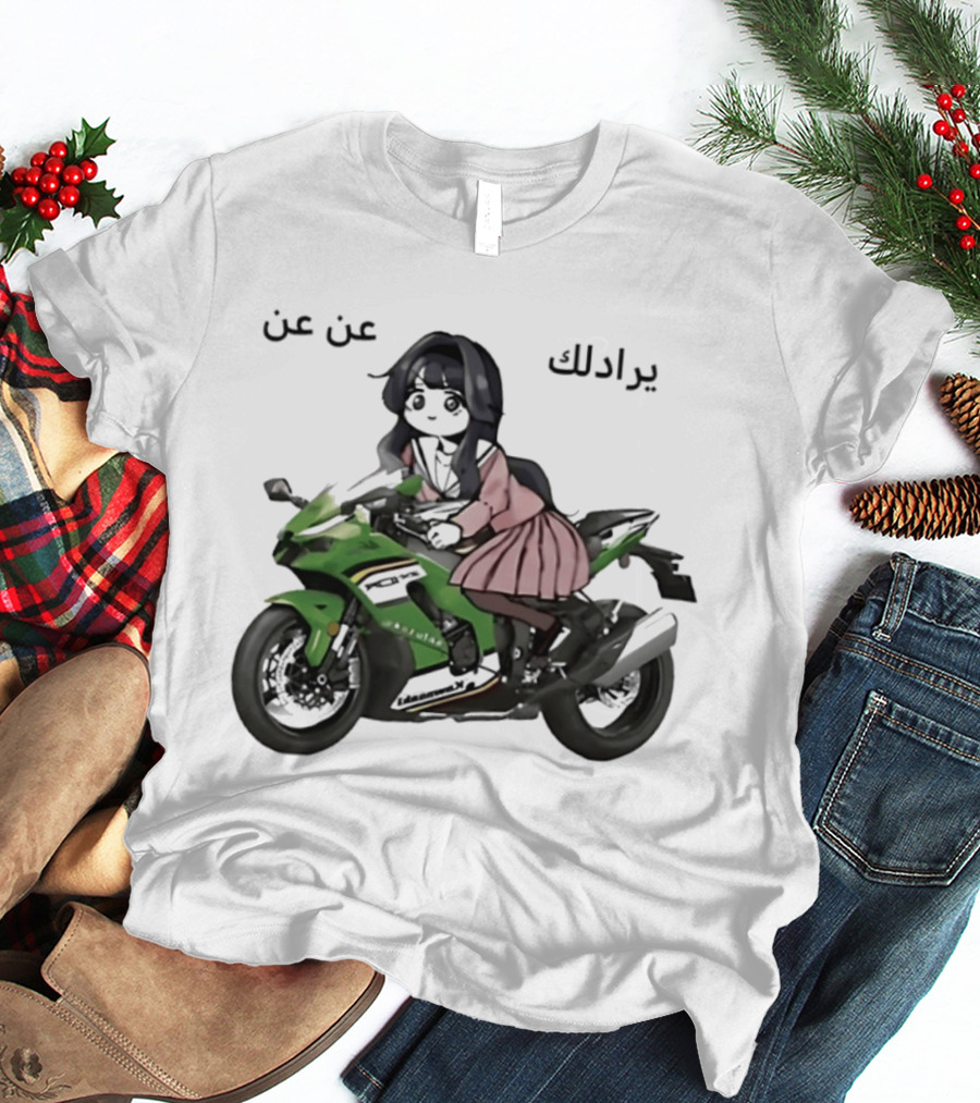 Kawaguri Kaoru Hana Kawasaki Anime Motorcycle Girl YZX 10R T-Shirt