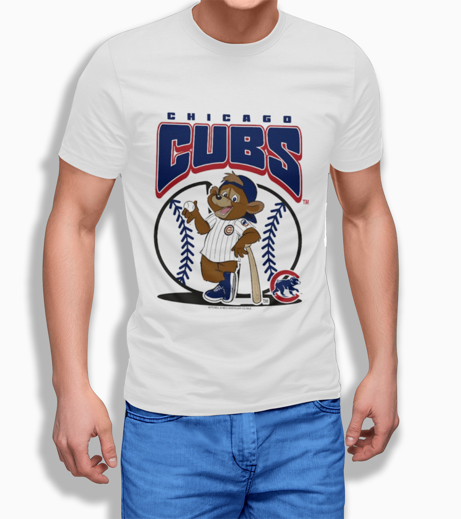 Chicago Cubs Clark The Cub MLB Baseball Character Logo 2026 T-Shirt