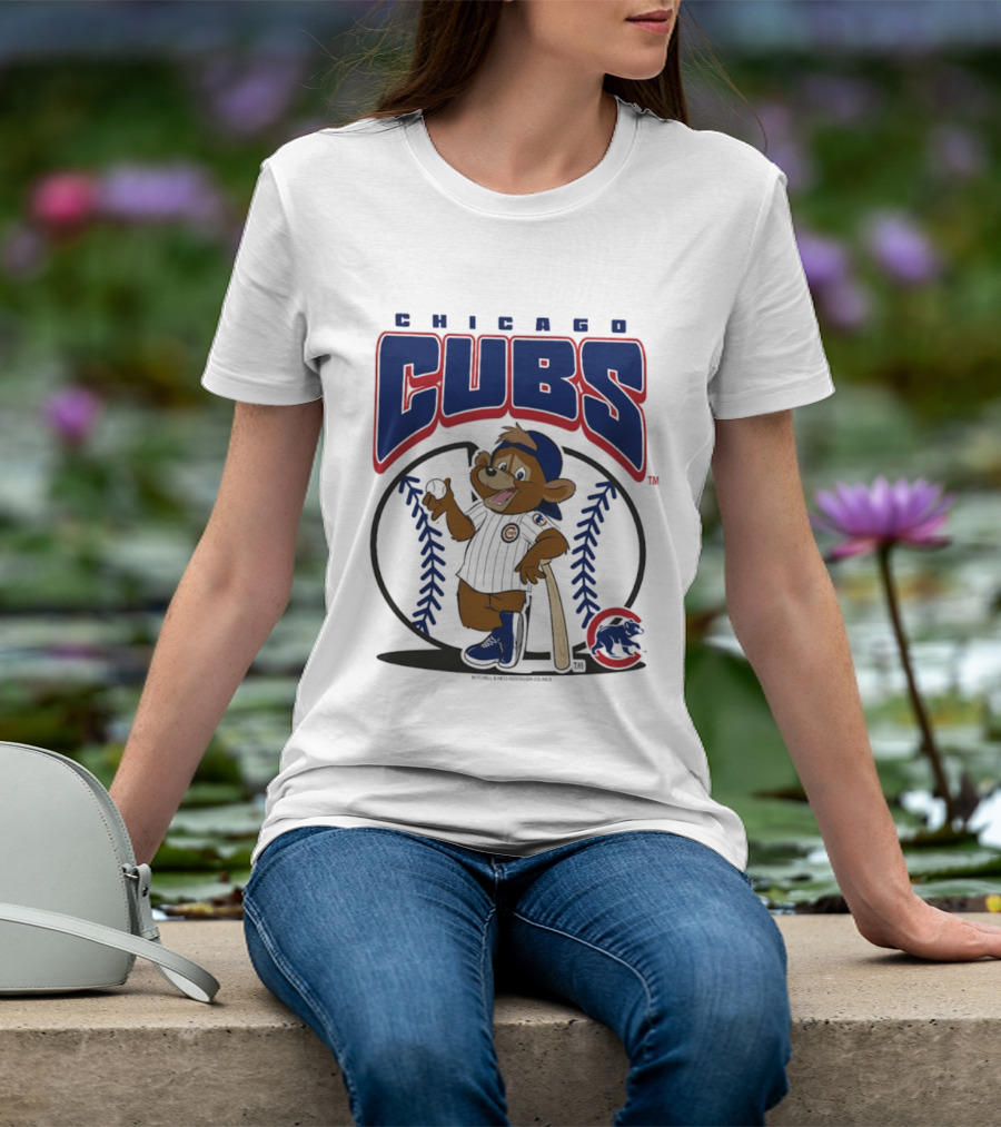 Chicago Cubs Clark The Cub MLB Baseball Character Logo 2026 T-Shirt