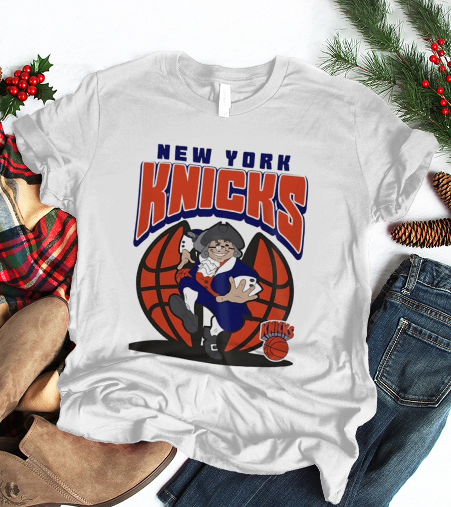 New York Knicks Father Knickerbocker Basketball Mania T-Shirt