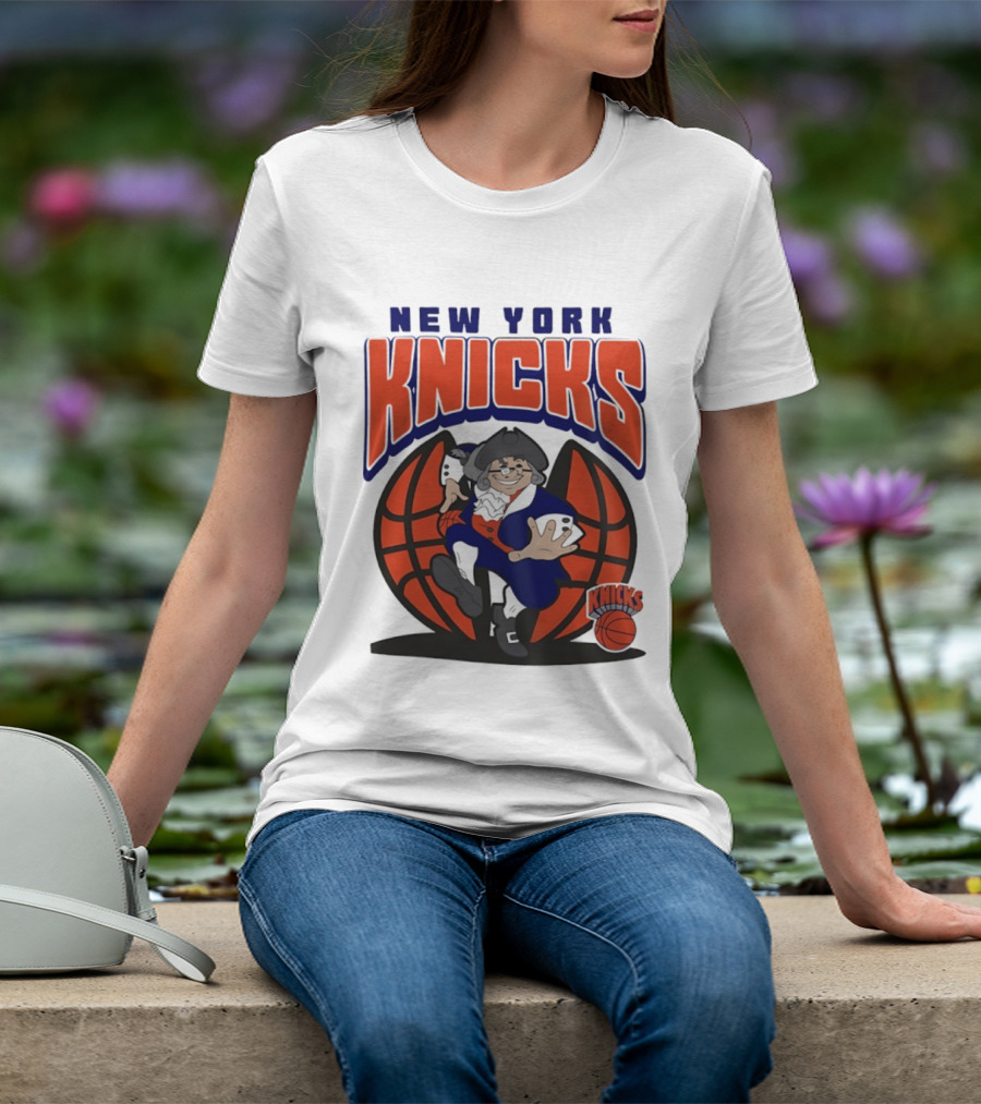 New York Knicks Father Knickerbocker Basketball Mania T-Shirt