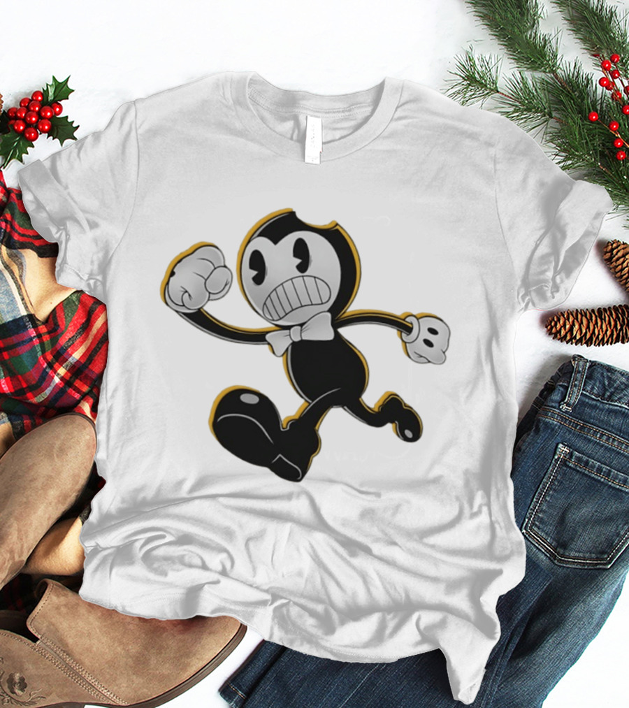 Nightmare Run Bendy Running Character Animation Game T-Shirt