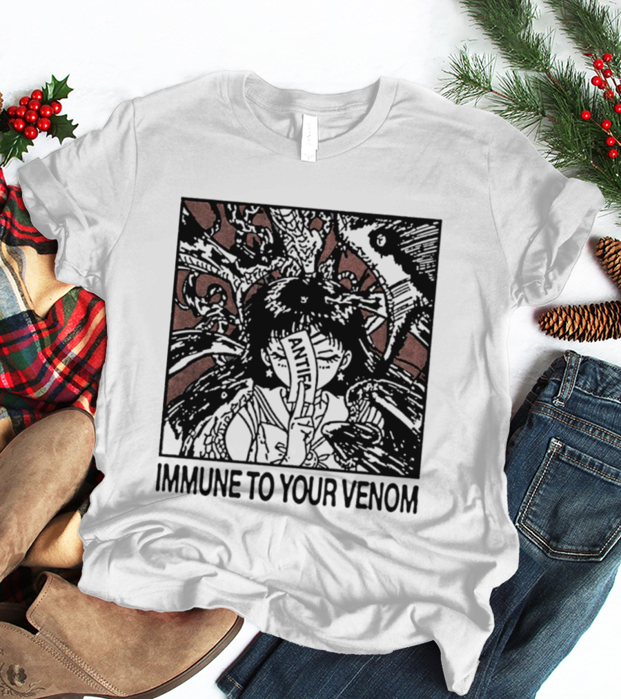 Antifa Immune To Your Venom Antifascist T-Shirt
