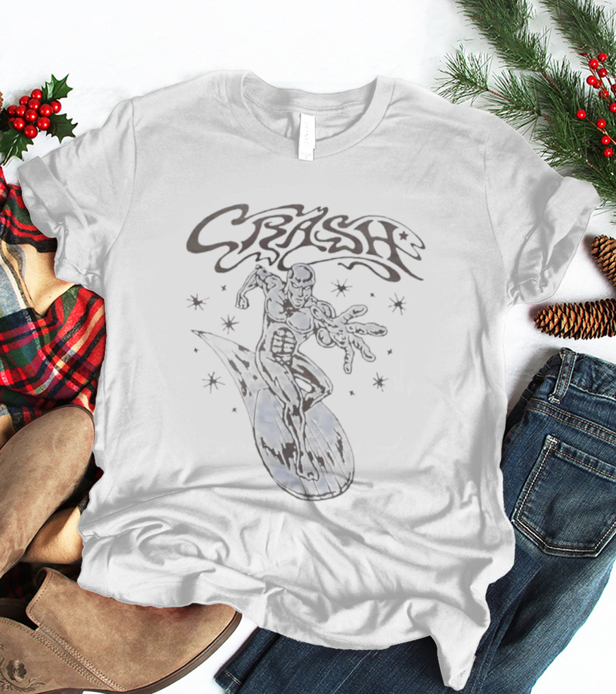 Crash Silver Surfer Marvel Comic Book Superhero T-Shirt