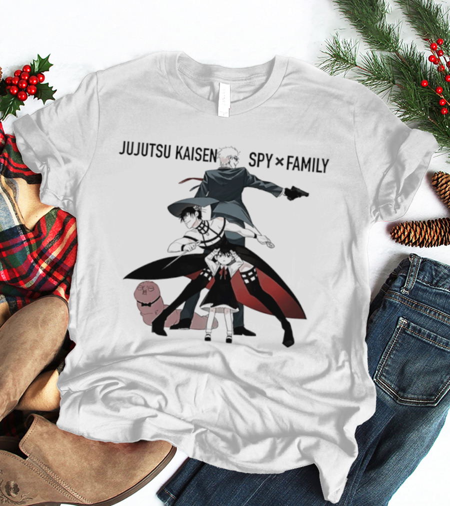 Jujutsu Kaisen Spy X Family Anime Crossover Collaboration Characters T-Shirt