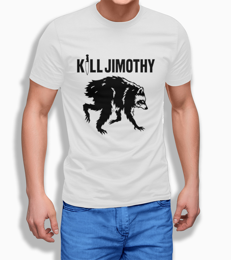 Kill Jimothy Raccoon Meme Knife T-Shirt