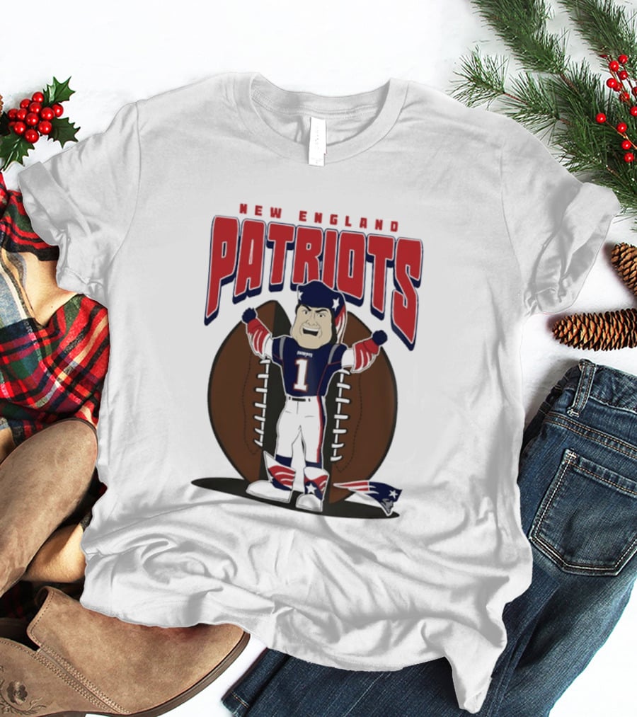 New England Patriots Pat Patriot Mania 2026 Football T-Shirt