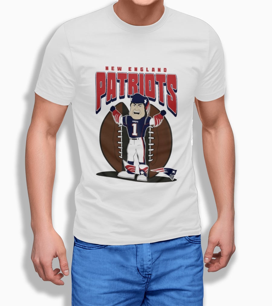 New England Patriots Pat Patriot Mania 2026 Football T-Shirt
