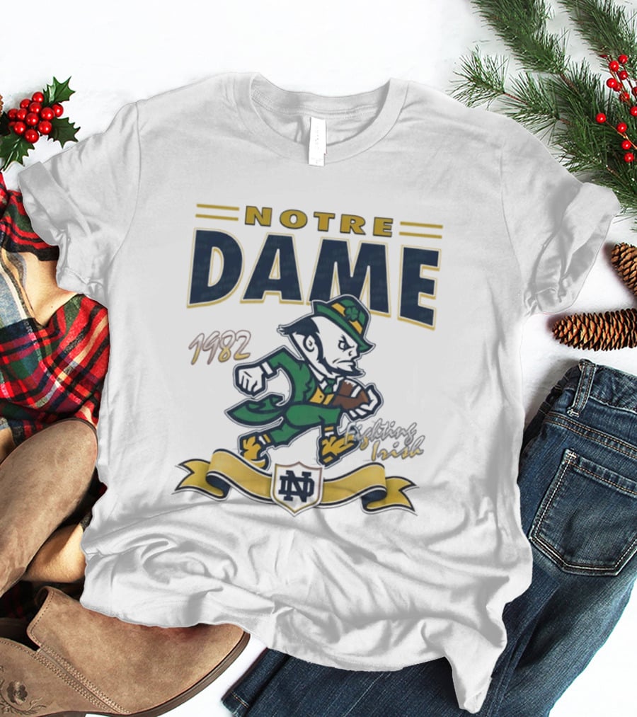 Notre Dame 1982 Fighting Irish Vintage Leprechaun T-Shirt