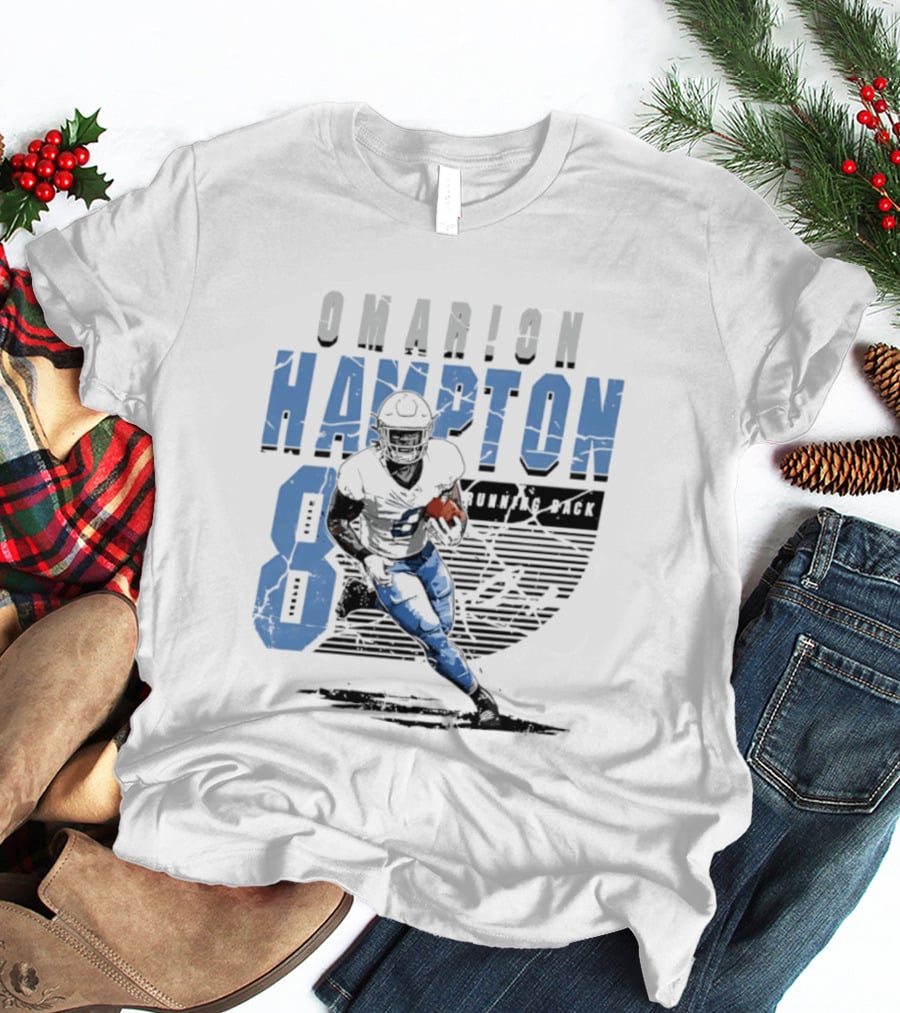 Omarion Hampton 8 Running Back Los Angeles Chargers Football T-Shirt