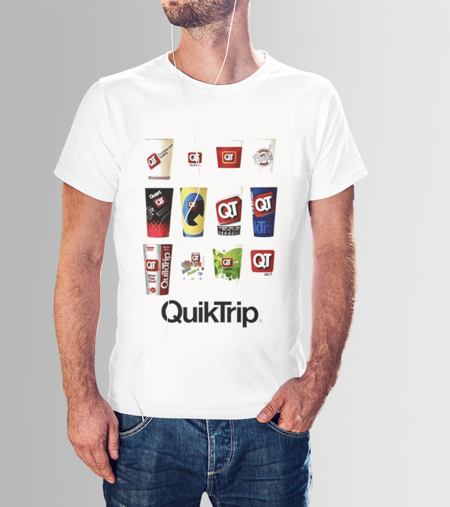 QuikTrip QT Fountain Drink Cup Collection Variety T-Shirt