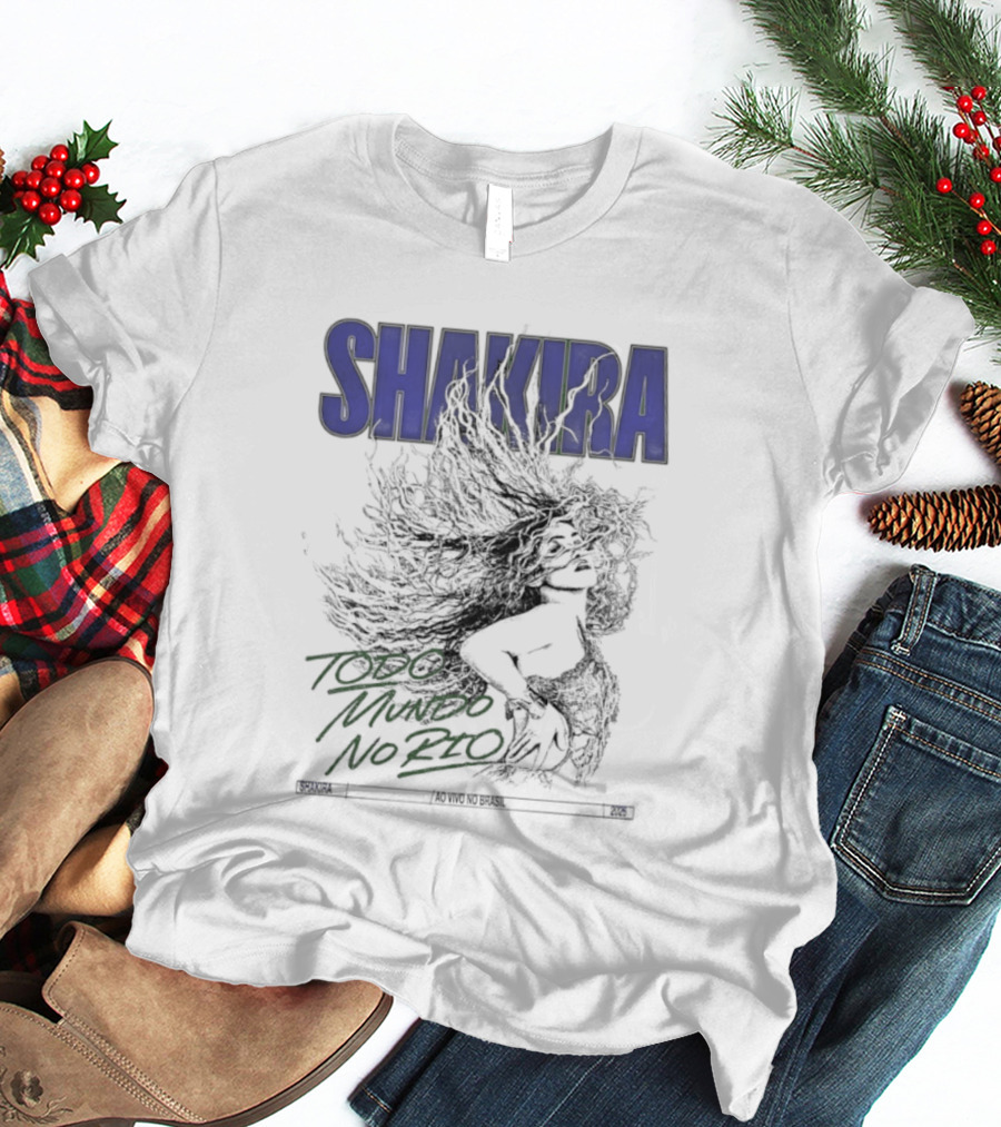 Shakira Todo Mundo No Rio Ao Vivo Brasil 2026 T-Shirt
