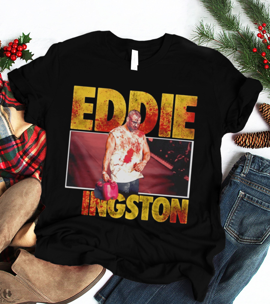 Eddie Kingston Bloody Gas Can Wrestler Image T-Shirt