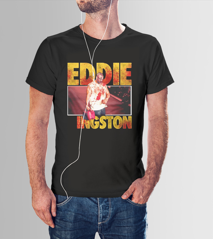 Eddie Kingston Bloody Gas Can Wrestler Image T-Shirt