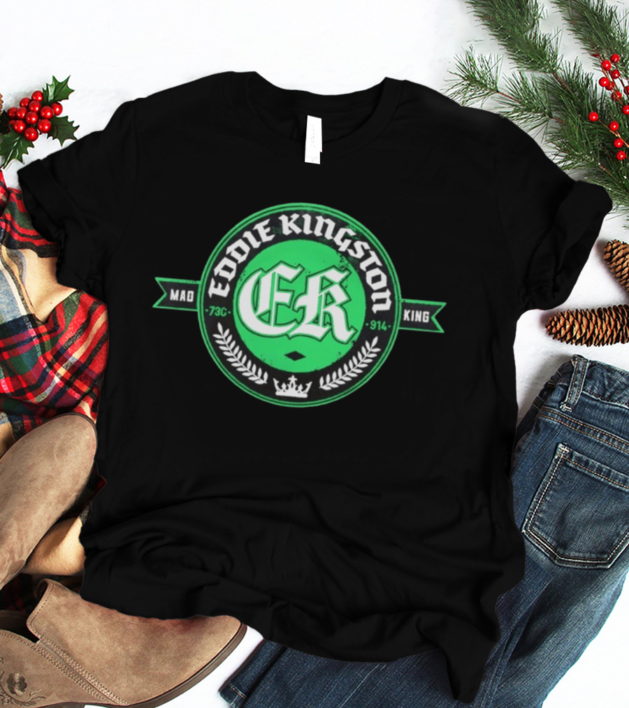Eddie Kingston Mad King ER 73C 914 Crown Laurel T-Shirt