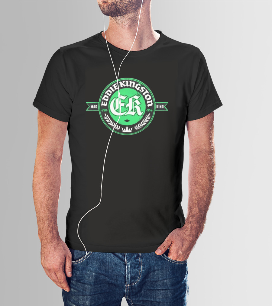 Eddie Kingston Mad King ER 73C 914 Crown Laurel T-Shirt