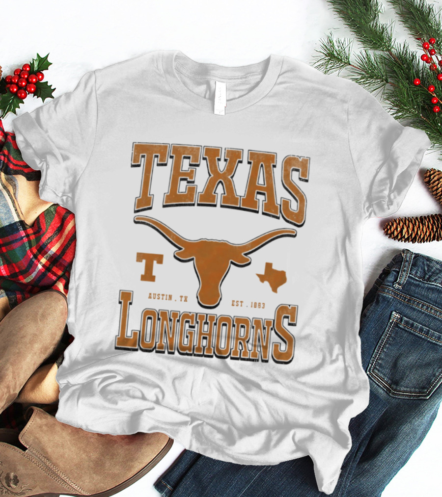 Texas Longhorns Austin TX Est 1883 Vintage Collegiate Spirit T-Shirt