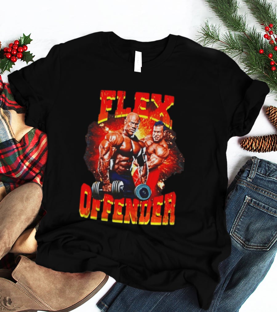 Flex Offender Bodybuilders With Dumbbells Explosion T-Shirt