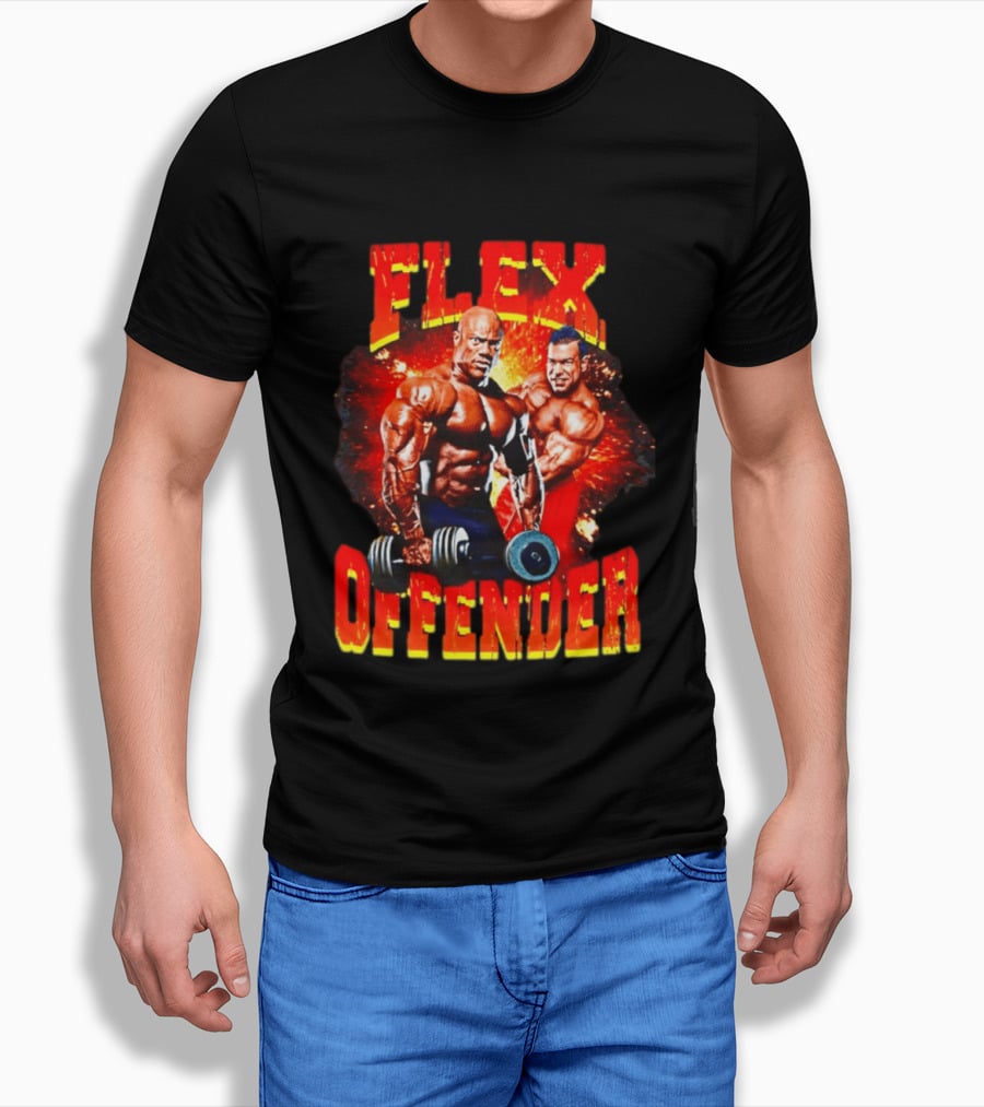 Flex Offender Bodybuilders With Dumbbells Explosion T-Shirt