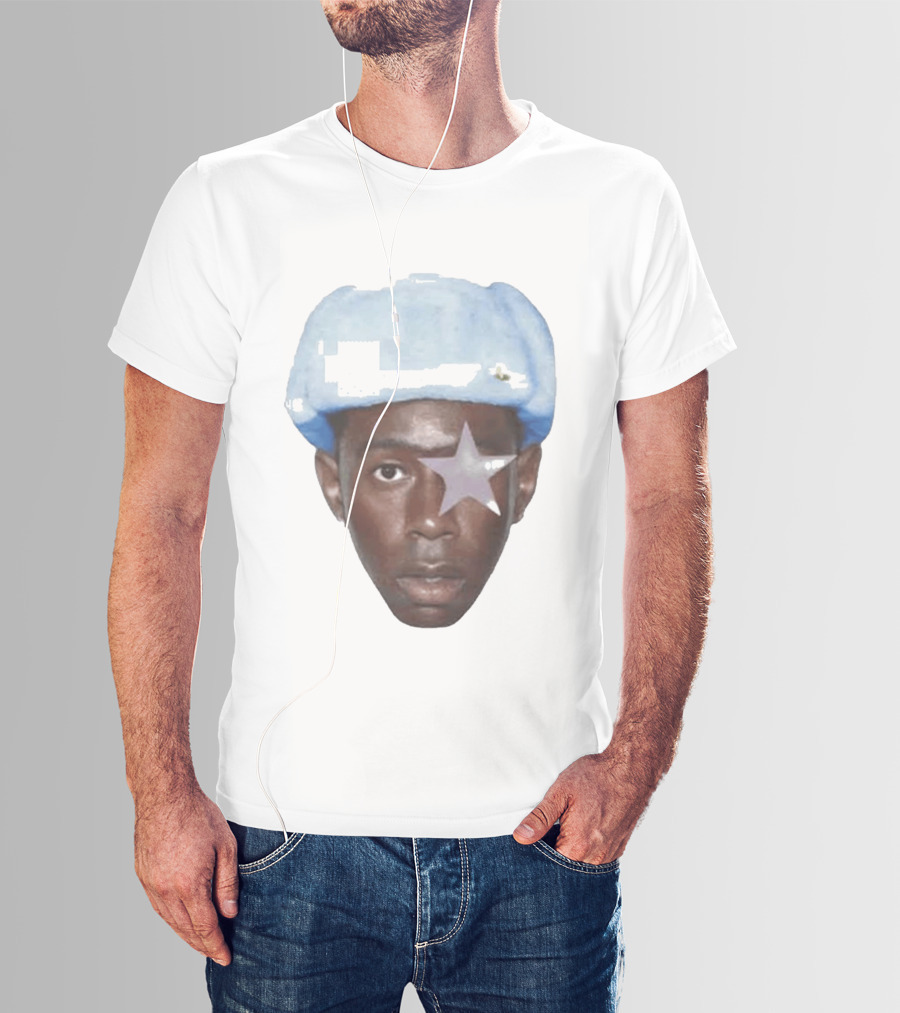 Tyler The Creator Starboy Surreal Blue Hat Star Eye T-Shirt
