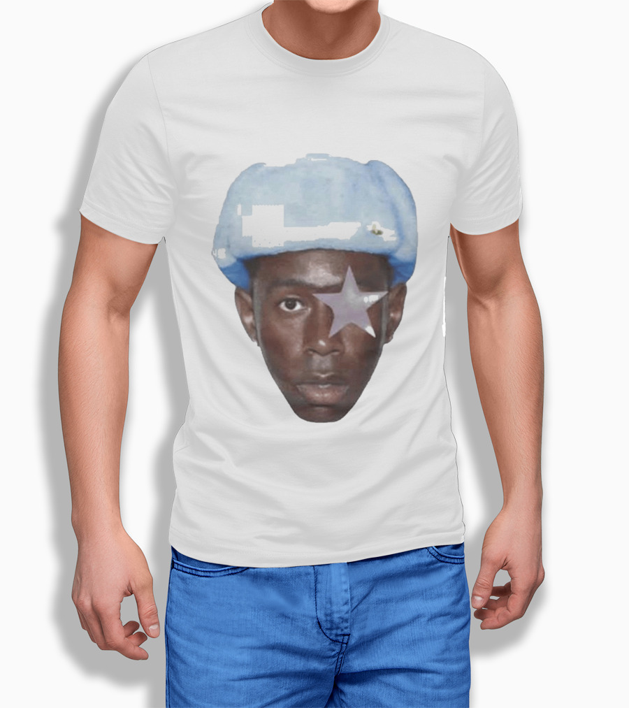 Tyler The Creator Starboy Surreal Blue Hat Star Eye T-Shirt