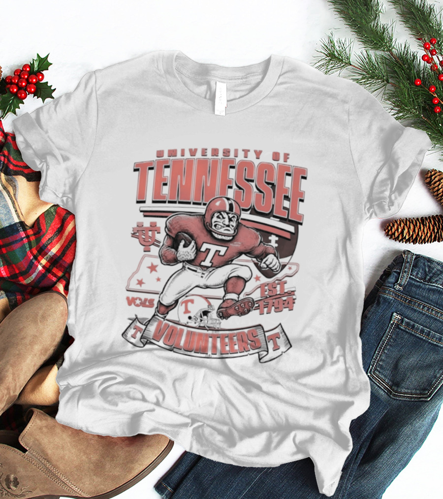 University Of Tennessee Volunteers Football Est 1794 Player T-Shirt