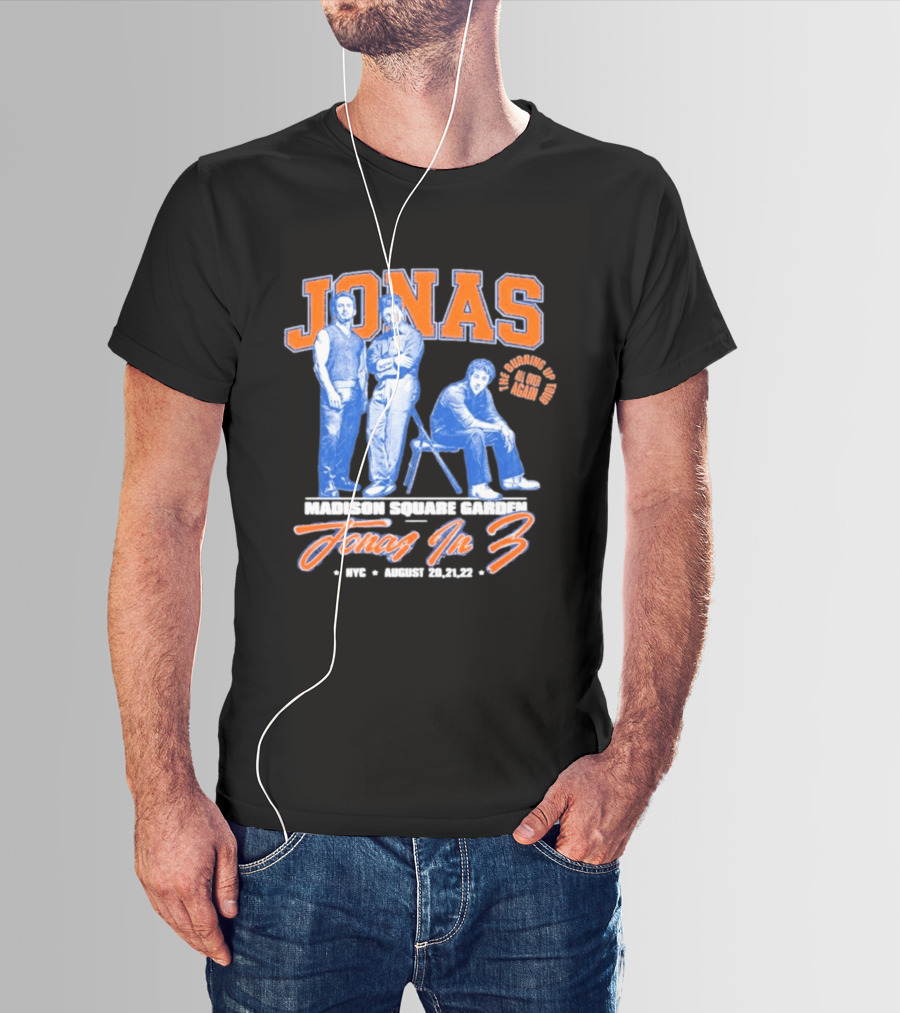 Jonas Brothers Madison Square Garden NYC Jonas In 3 August 20 21 22 T-Shirt