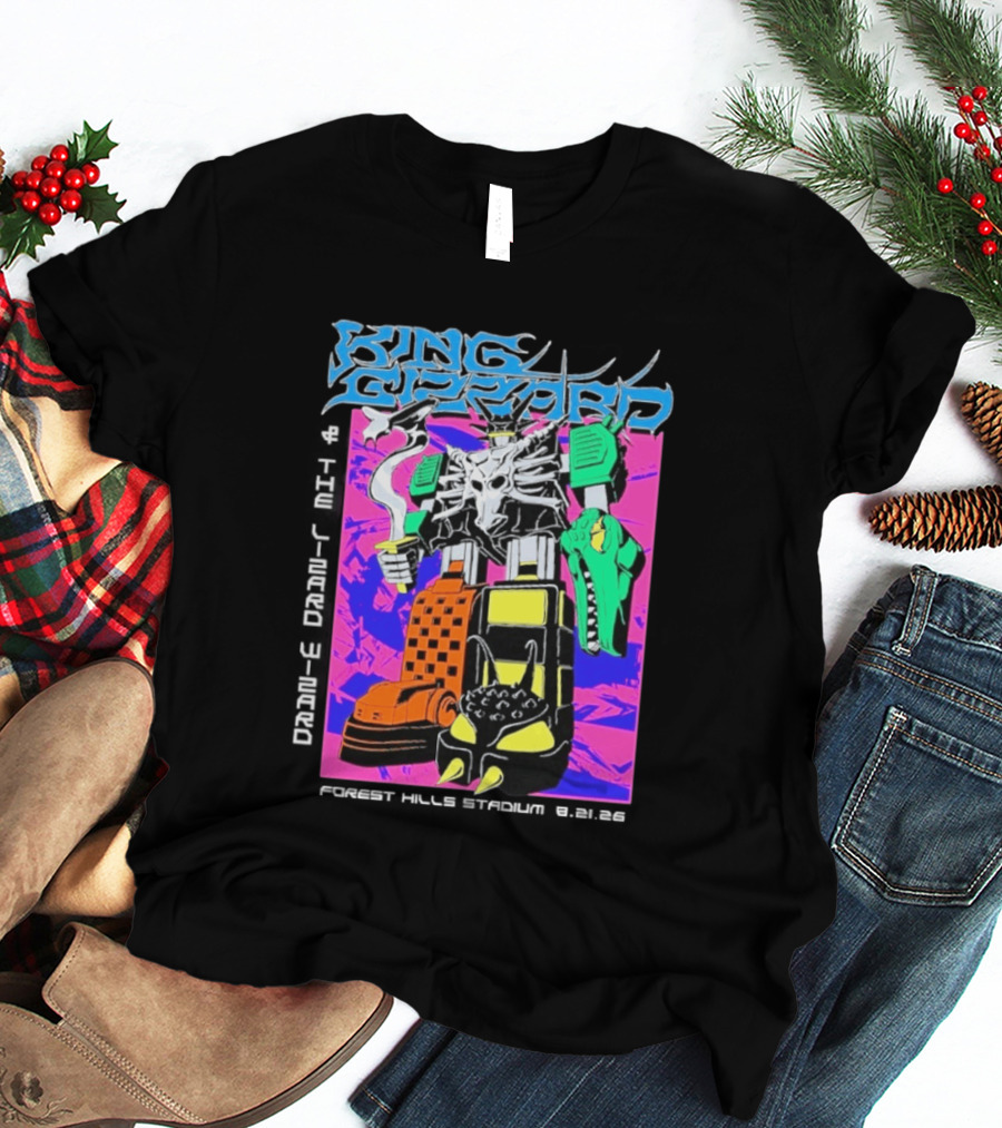 King Gizzard And The Lizard Wizard Forest Hills NY Night 2 August 21 2026 Stadium Show T-Shirt