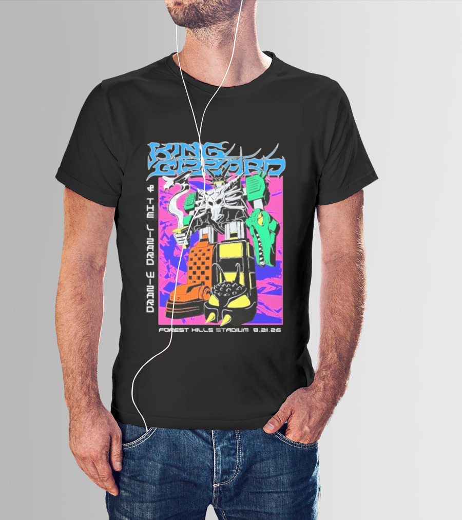 King Gizzard And The Lizard Wizard Forest Hills NY Night 2 August 21 2026 Stadium Show T-Shirt