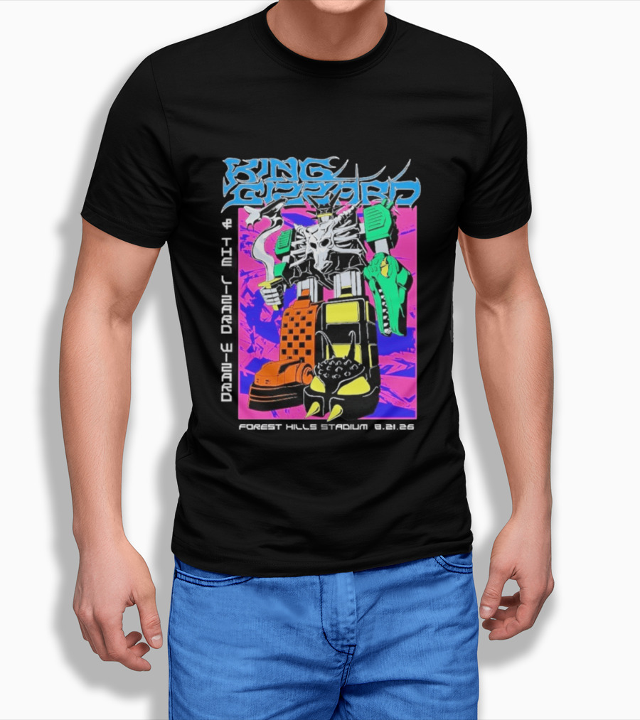 King Gizzard And The Lizard Wizard Forest Hills NY Night 2 August 21 2026 Stadium Show T-Shirt