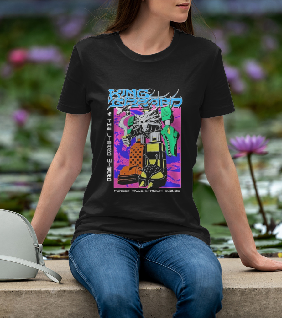 King Gizzard And The Lizard Wizard Forest Hills NY Night 2 August 21 2026 Stadium Show T-Shirt