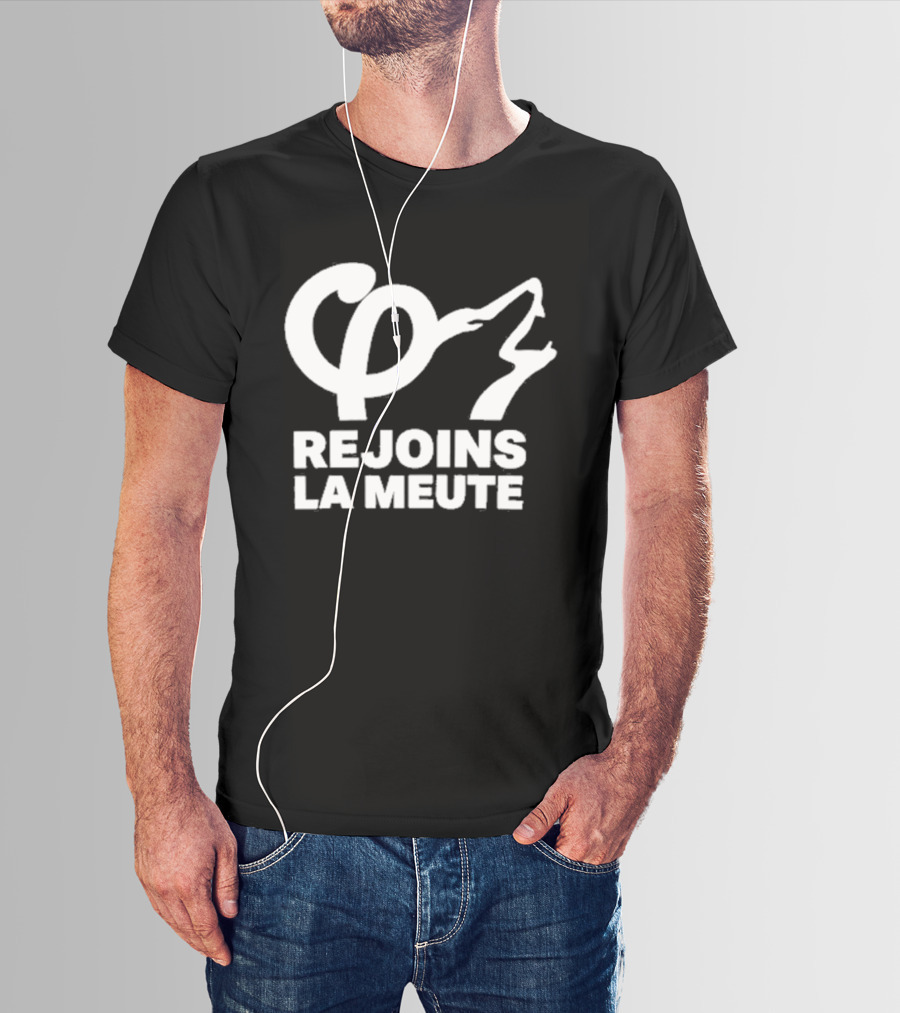 Rejoins La Meute Wolf Call Bold White T-Shirt