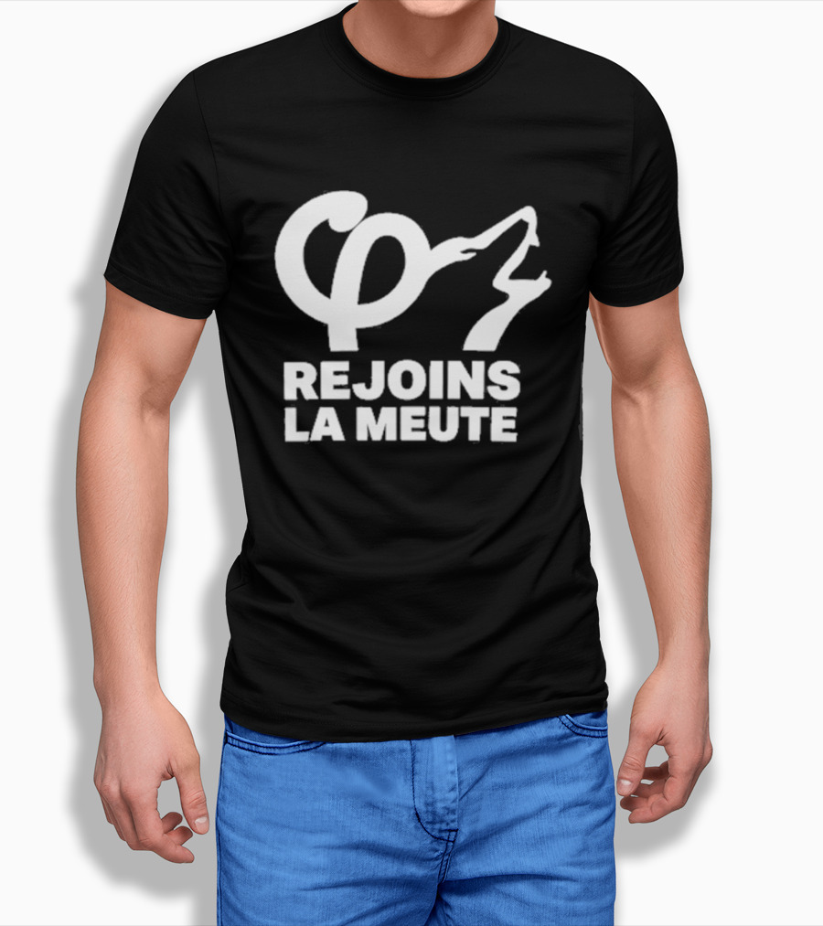 Rejoins La Meute Wolf Call Bold White T-Shirt