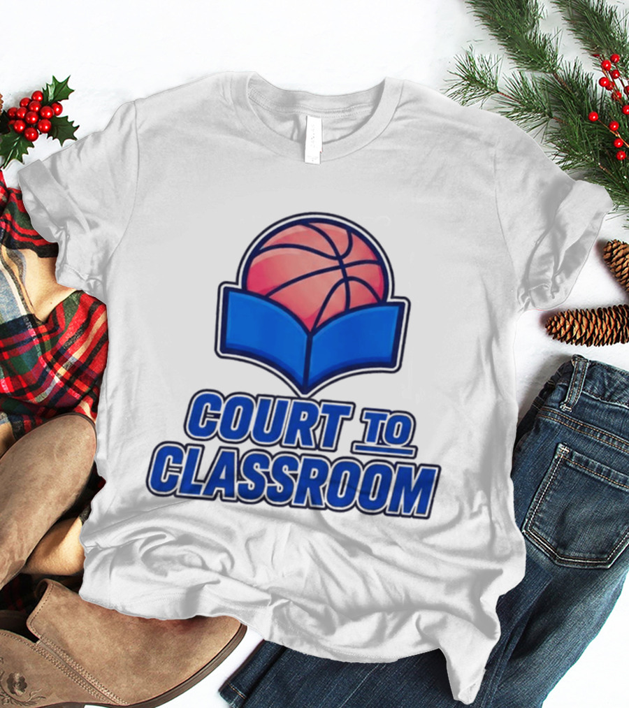 Morez Johnson Jr Court To Classroom Basketball And Education T-Shirt