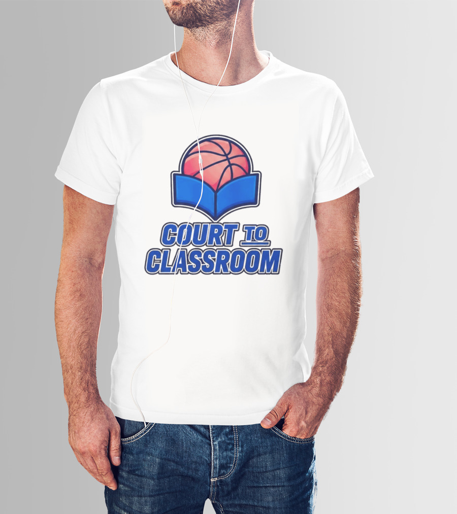 Morez Johnson Jr Court To Classroom Basketball And Education T-Shirt