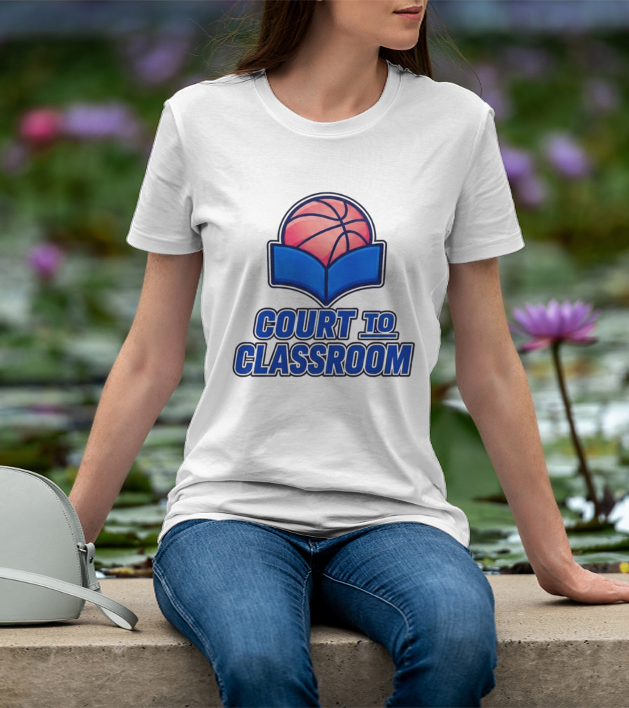 Morez Johnson Jr Court To Classroom Basketball And Education T-Shirt