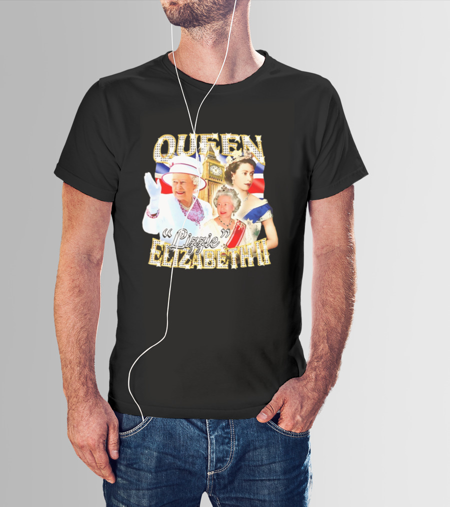Queen Elizabeth II Lizzie 90s Bootleg Iconic Royal T-Shirt