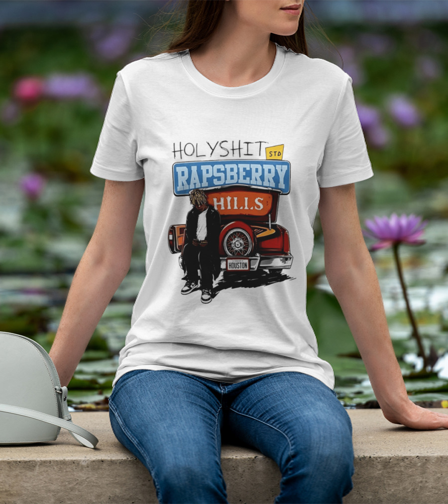 Holyshit Std Rapsberry Hills Houston Texas Car Scene T-Shirt