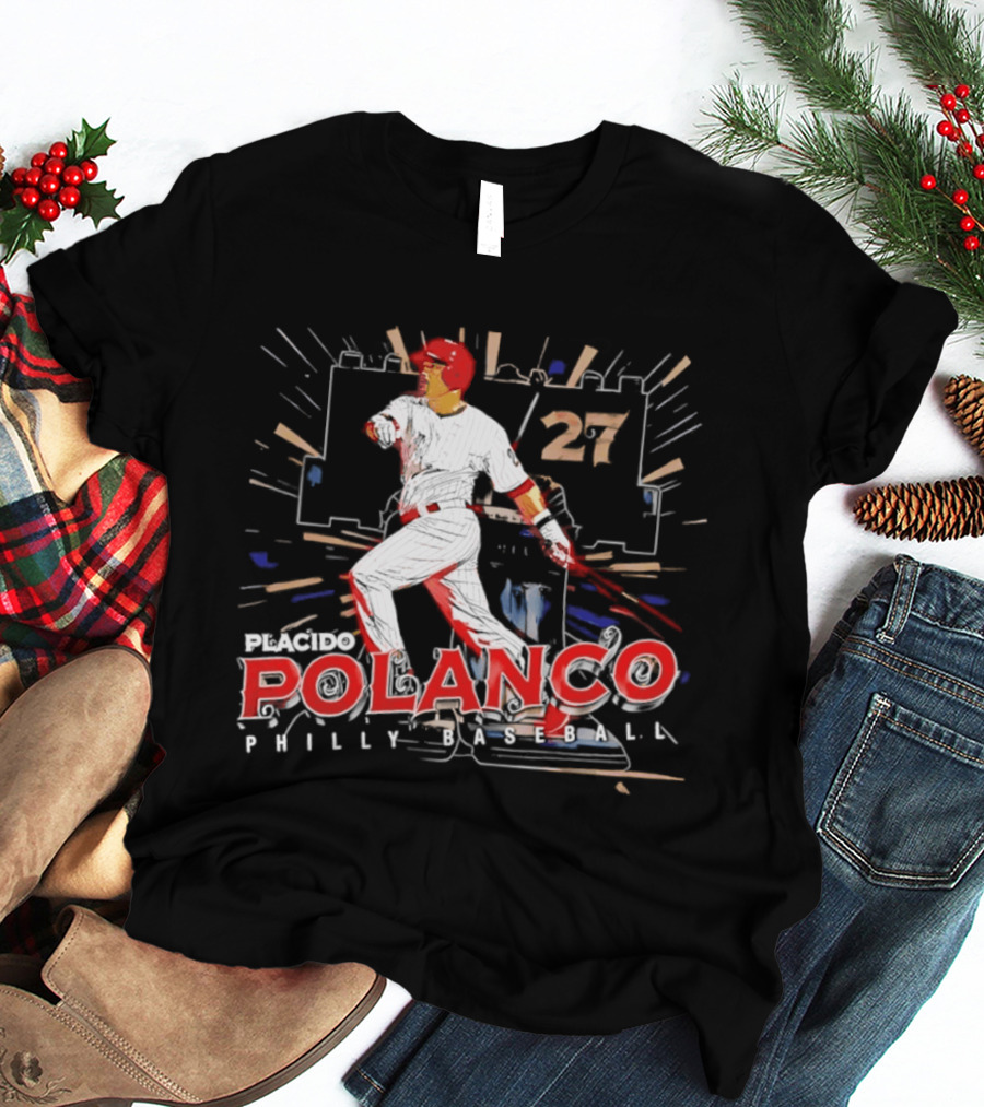 Placido Polanco 27 Philadelphia Phillies Baseball Player T-Shirt